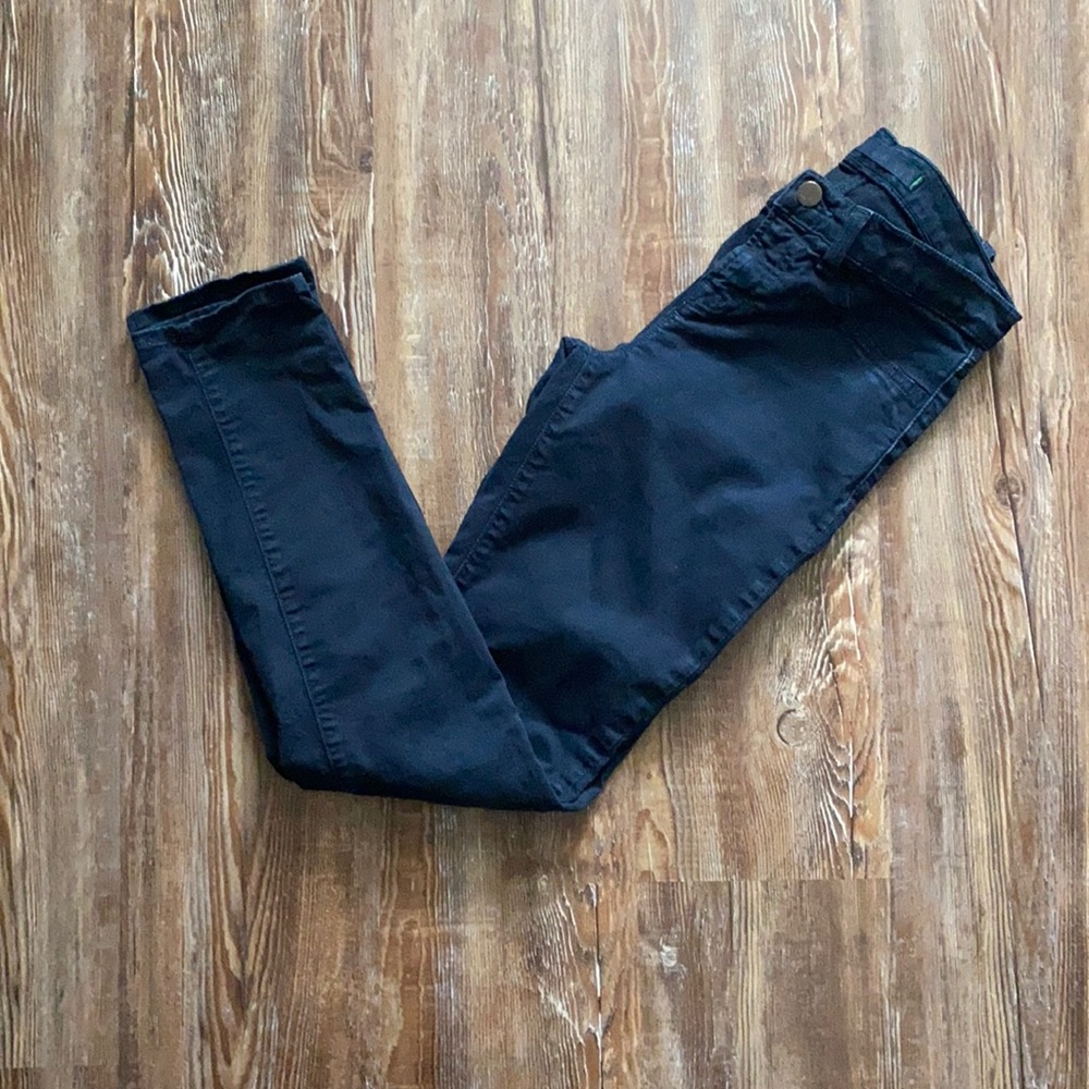 J. Brand Dark Wash Navy Blue Skinny Leg Jeans